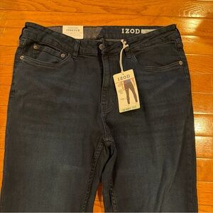 Izod Men's Skinny Fit Jeans in Dark Navy 36 x34. New with tags Comfort Stretch